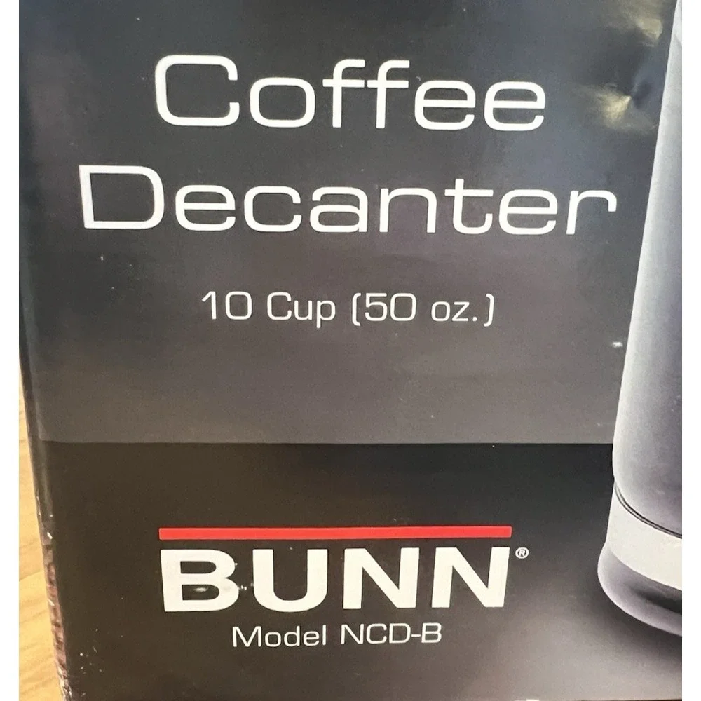 BUNN Coffee Decanter 10 Cup 50 oz. Replacement Model NCD-B New Open Box